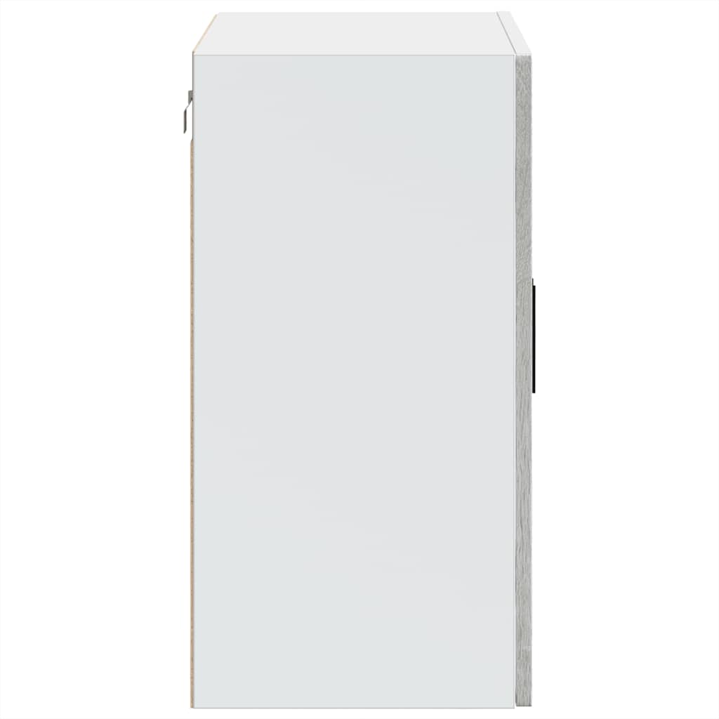 Kitchen Wall Cabinet with Glass Door Porto Grey Sonoma